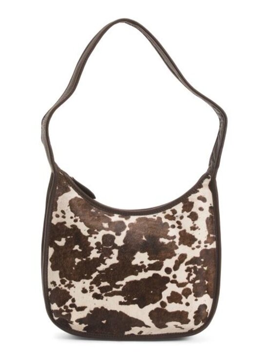 margot Handbags - MARGOT Leather Curved Zip Hobo